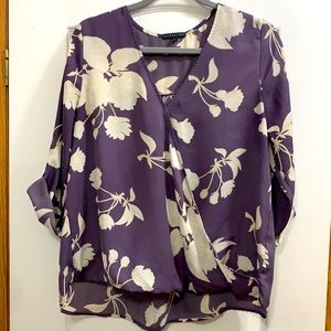 West Kei Women’s Rolltab High-Low Blouse, Large